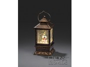 Konstsmide Mini Lantern with Snowman (Battery Operated, Warm White, LED, Water Filled)	